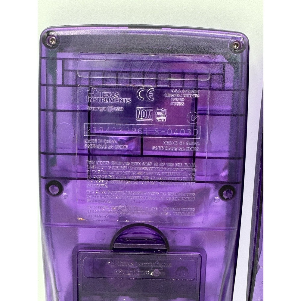 Texas Instruments TI-83 Plus Purple Graphing Math Calculator With Cover Tested - Picture 3 of 5